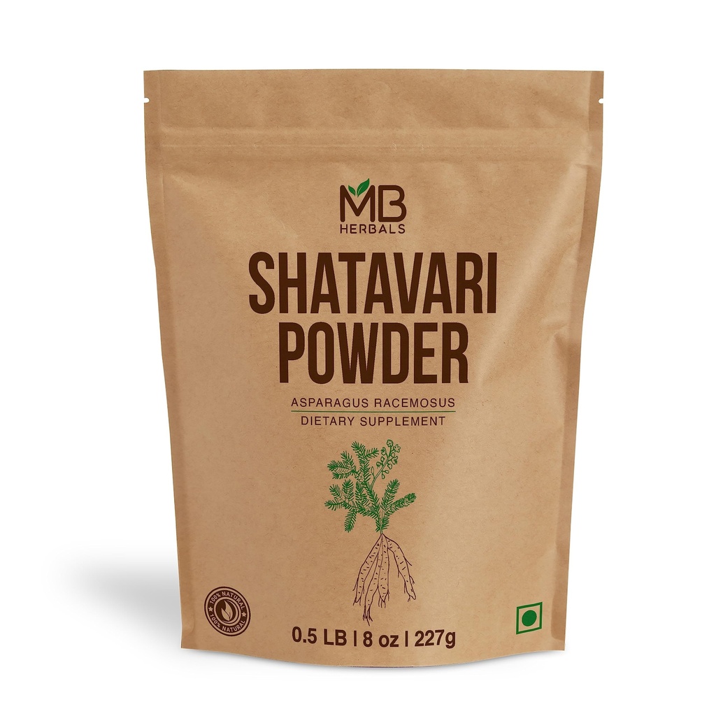 MB Herbals Pure Shatavari Toz 227 Gram | 8 oz | 100% Saf Asparagus yarışmosus