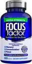 Focus Factor Adults Extra Strength, 120 Count - Συμπλήρωμα εγκεφάλου για Μνήμη, Συγκέντρωση και Εστίαση - Πλήρης πολυβιταμίνη με DMAE, Βιταμίνη D, DHA - Εμπιστευμένη Υγεία Βιταμίνες