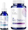 Bio-Botanical Research Biocidin Liquid Formula (1 oz) με GI Detox+ Gentle Binder - Δέσμη Αποτοξίνωσης Δύο Προϊόντων για την Υποστήριξη Καθαρισμού & Διέγερσης - Βοηθάει στην αφαίρεση τοξινών & βιοφίλμ