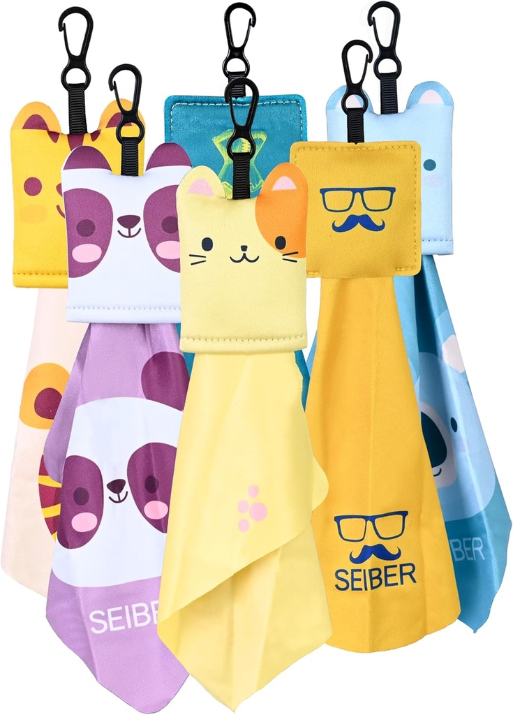 Γυαλιά SEIBER Cleaning Cloth, Cloths καθαρισμού μικροϊνών, Γυαλιά καθαρισμού καθαρών κλώνων, Γυαλιά καθαρισμού κλώνοι για γυαλιά ηλίου γυαλιά φακού κάμερα κινητό οθόνες (6 Pack)