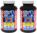 Yerba Prima Prebiyotik Colon Care Capsules Diyetary Fiber, 180 Kont, (Pack of 2) - Fiber Plus FOS Prebiyotiks Supplement - ► ve Düzenli Destekleme ve Dayanıklı Destek için Çözülmesi