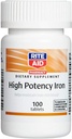 Rite Aid High Potency Iron Tabletleri - 100 Count