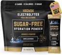HRDWRK Elektrolytes Toz Paketleri Magnezyum, Pyumoid sodyum, Keton Packets - BCAA Electrolyte Toz Packets with Glutamine, 30 Electrolytes Toz Packets Sugar Free (Unflavored)