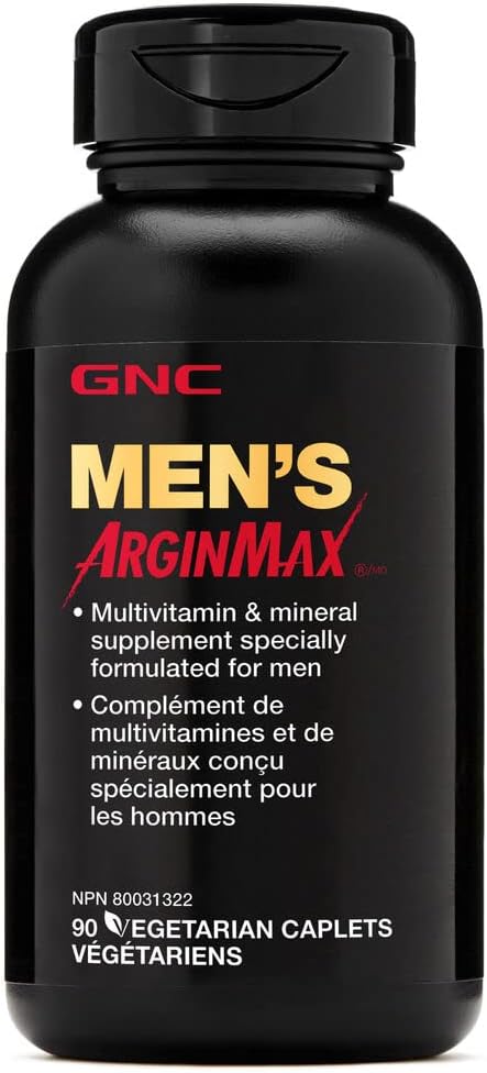 GNC Mens Arginmax Sexual Health Supplement for Men, 90 Count, Supports Blood Flow and Vitality