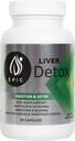 Epic Black Label Liver Detox Diyetary Supplement - 90 Capsules Artichoke Extract, Milk Thistle, Turmeric, Iron, anduba