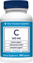 Η βιταμίνη Shoppe βιταμίνη C 500MG, αντιοξειδωτικό που υποστηρίζει την ανοσοποιητική και καρδιοαγγειακή υγεία (100 κάψουλες)