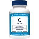 Shoppe Vitamin C 500MG, Antioksi Bu Destekler Immune ve Cardiovascular Health (100 Capsules)
