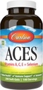 Carlson - ACES, Vitaminler A, C, E + Selenium, Hücre Sağlığı ve Immune Desteği, Antioksi, 200 Softgels