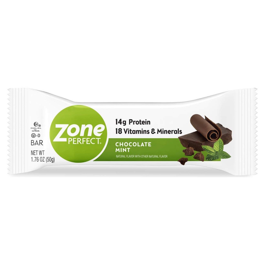BölgePerfect Protein Bars, 14g protein, 18 Vitamin & Minerals, Nutritious Snack Bar, Chocolate Mint, 12 Bars