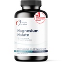 Sağlık Magnezyum Malate için tasarımlar - Di Magnezyum Malate - Highly Bio available Form to Support Energy, Bone Health + Muscle Recovery (240 Magnezyum Malate Capsules)