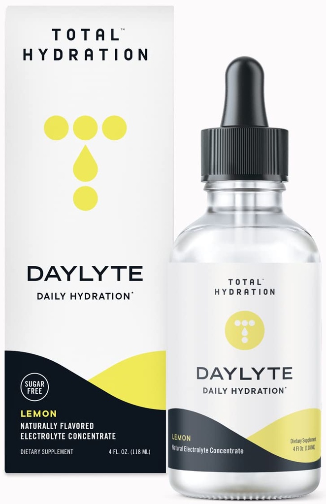 Daylyte Electrolyte Drops, Lemon, Sugar Free Daily Hydration Supplement with Magnezyum, & çinko (29 hizmet)