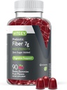 Viteey Prebiotic Fiber Gummies for Adults, 7g - Gut Health & Digestive Soluble Fiprofit Gummies - Zero Sugar Added, Vegan, Gluten-Free - 90 Count