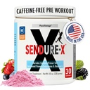 Sendure-X Beetroot + Citrulline Toz - Caffeine-Free Pre-Workout - Boosts Blood Flow, Energy, VO2 Max, Endurance, Recovery - NSF Sport Sertifikalı, Peak Performansı, Natural - 30 Hizmet