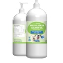 Pet Wellence Wild Alaskan Salmon Oil for Dogs - Wild-Caught, Cold-Processed, Daily Omega-3 Fish Oil for Health Coat and Skin, Joint Mobility and Strength - EPA, DHA - 16 fl oz (473 ml)
