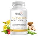 4-in-1 Kadın Hormonal Denge Kompleksi | Rosehip, Pueraria & Evening Primrose with Soy Isoflavones | Menstrual Cycle, Menopause, Energy Level & Sağlıklı Skin Support