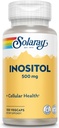 SOLARAY Inositol 500 mg Capsules | Sağlıklı Beyin, Cardiovascular, Nervous System Function ve Mood | Non-GMO, Vegan | 100 VegCaps