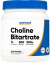 Nutricost Pure Choline Bitartrate Toz 500 Grams