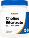 Nutricost Pure Choline Bitartrate Toz 500 Grams