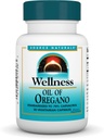 Πηγή Naturals Wellness Oil της Ρίγανης - Standardized to 70% Carvacrol - 30 κάψουλες χορτοφάγων