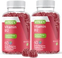 VITEEY Vitamin B12 Gummies - Bilişsel Destek ve Enerji Gummies - Vegan, Gelatin Free, Gluten Free - 60 Count Count