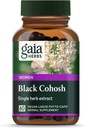 Gaia Herbs Black Cohosh - Menopause Support Supplement to Help maintain Hormon Balance and Health for Women - with Organic Black Cohosh - 60 Vegan Sıvı Phyto-Capsules (30-Day Supply)