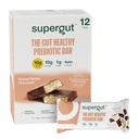 Supergut GLP-1 Boosting Prebiyotik Bars, Peanut Butter Chocolate - Sağlıklı Protein Snacks & Kahvaltı Bars - Blu-Friendly Meal Change Energy Bars for Gut Health (12 Count)