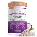 VITASEI Hydrolyzed Collagen Hydro Toz C & Resveratrol - Kadınlar ve Erkekler için Saç, Skin ve Nails Vitaminleri - Bone and Common Supplement - Coconut Flavored - 16 ozzzz