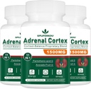 11-in-1 Adrenal Support Supplement,Cortisol Supplement with Pantothenic Acid and Ashwagandha - Sağlıklı Adrenal Fonksiyonlar,Energy and Relaxation - 180 Capsules