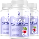 (3 Pack) Flush Factor Plus - Resmi Flush Factor Plus Capsules, FlushFactorPlus Review, Flush FaktörPlus Supplement Support Pills, FlushFactor Plus All Natural Materialss, 180 Capsules for 3 Ay