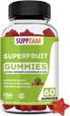 Vegan Superfur Gummys. Superfur Gummies w/Vitamin A C E Organic Silica. Collagen Formation, Beauty & Glow için süper meyve. Plant-Based, Non-GMO, Gluten-Free, Gelatin-Free. 60 CT