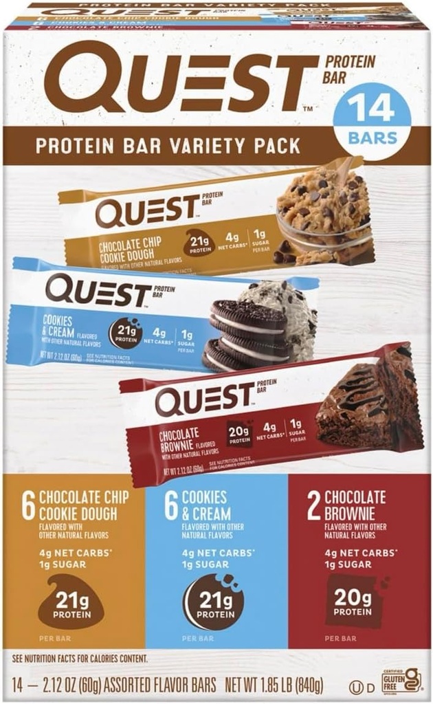 Quest Nutrition Quest Protein Powder PLYUYIP Milkshake Single Σερβίρουμε Σακουλάκια Σοκολάτα Milkshake/Ψαλισμένο Caramel 14 Count Σύνολο