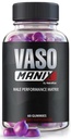 VasoManix Gummies, Vaso Manix Classic Erkek Supplement, All Natural Formula for Men, Premium Gummy to Support Performance, Confidence and General Health, Resmi İncelemeler (60 Gummies)