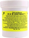 Konvalia Naturals B&W Ointment - Burn and Wound Ointment - Amish Made Burn Salve - 100% Natural Burn Cream (Νέα ετικέτα) - 4 oz