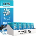 LPS Liquid Collagen & Whey Protein Supplement - Non-GMO Drink, Sugar-Free - Promotes Healthy Skin & Hair for Men & Women, Neutral, Single Serve (100 Packets)