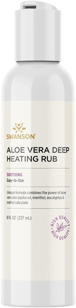 Swanson Aloe Vera Deep Isıtma Rub 8 fl Ounce (237 ml) Gel