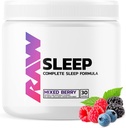 Don Natural Sleep Aid Supplement - Rahatlama Yenir & Mood Support with Melatonin, Magnezyum, çinko, L-Tryptophan & Lemon Balm Extract to Relax & Calm The Mind & Body - 30 Hizmet, Karma Berry