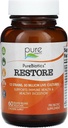 PURE ESSENCE LABS Restore Probiyotik Supplement 30 Milyar CFU - Erkekler ve Kadınlar için Probiyotikler - Immune Support and Digestive Health - Natural Support for Relief of Constipation (60 Caps)