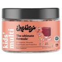 Chewsy Kids' Multivitamin, Delicious Candy-Style Daily Vitamin Chews + Probiyotiks + Superfoods, Wild Berry Flavor Chewable Fruity Supplement Chews, Bireysel olarak en kolay 30 günlük Supply, kolay