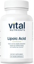 Vital Nutrients Lipoic Acid | 300 mg Alfa-Lipoic Acid Antioksi | Sağlıklı Metabolism ve Enerji için ALA Supplement | Gluten, Süt, Soy Free | Non-GMO | 60 Capsules