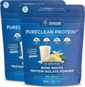 PureClean Protein 25G Organik Grass Fed, İsveç Cattle'dan Broth proteini - Paleo & Keto-Friendly, Gluten-Free, Sugar-Free, Dairy-Free - Collagen Peptides ile Geliştirilmiş - (40 Hizmet)