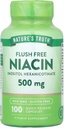 Nature's Truth Flush Ücretsiz Niacin 500 mg 100 Caps, 100 Count