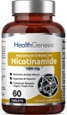 B-3 Nicotinamid 1000 mg 60 Tabs Ekstra Güçlü Yavaş Yayın - Doğal Flush-Free Vitamin Formula | Gluten-Free Nicotinic Amide Niacin | Destekler Skin Health | Hücre Onarım Desteği