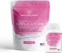 Natureland [40 Kont Boric Acid Suppositories 600 mg w/ [20 Pack] Vaginal Applicator - Feminine Care