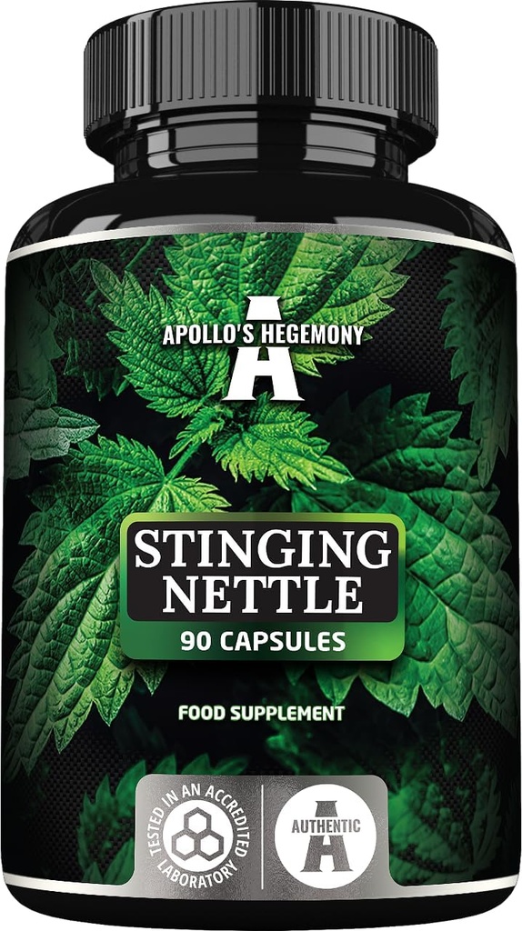 APOLLO'S HEGEMONY Nettle 500 mg - High Strength Extract DER 4:1, 90 Vegan Capsules, 3 Ay Supply, Herbal Supplement to Support Cardiovascular Health