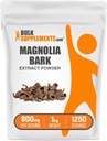 BulkSupplements.com Magnolia Bark Ekstraksiyon Toz - Magnolia Officinalis, Magnolia Bark Supplement, Magnolia Extract - Gluten Free, 800 mg per Service, 1 kg (2.2 lbs) (Pakete 1kg (2.2 lbs) (Pazarlamada 1kg (2.2 lbs)