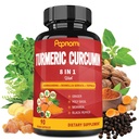 Turmeric Curcumin Extract Capsules - 90 Counts 3 Ay Supply - Rehwagandha, Moringa, Ginger & More - Immunity, Joint, Digestive & Wellness Support