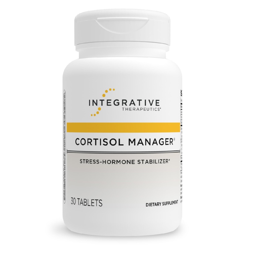 Allive Treatments Cortisol Manager - Adrenal Health Support Supplement for Health Stress Response* - Vegan, Dairy-Free & Gluten-Free - 30 Tabletler (15 Hizmetler)