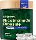Renyqat NAD+ Supplement - Liposomal Nicotinamid Riboside - Anti-Aging, Enerji, Focus - 80 Capsules (1B)