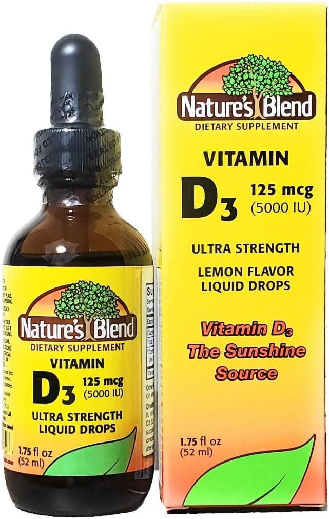 Nature’s Blend Vitamin D3 Drops, 5000 IU