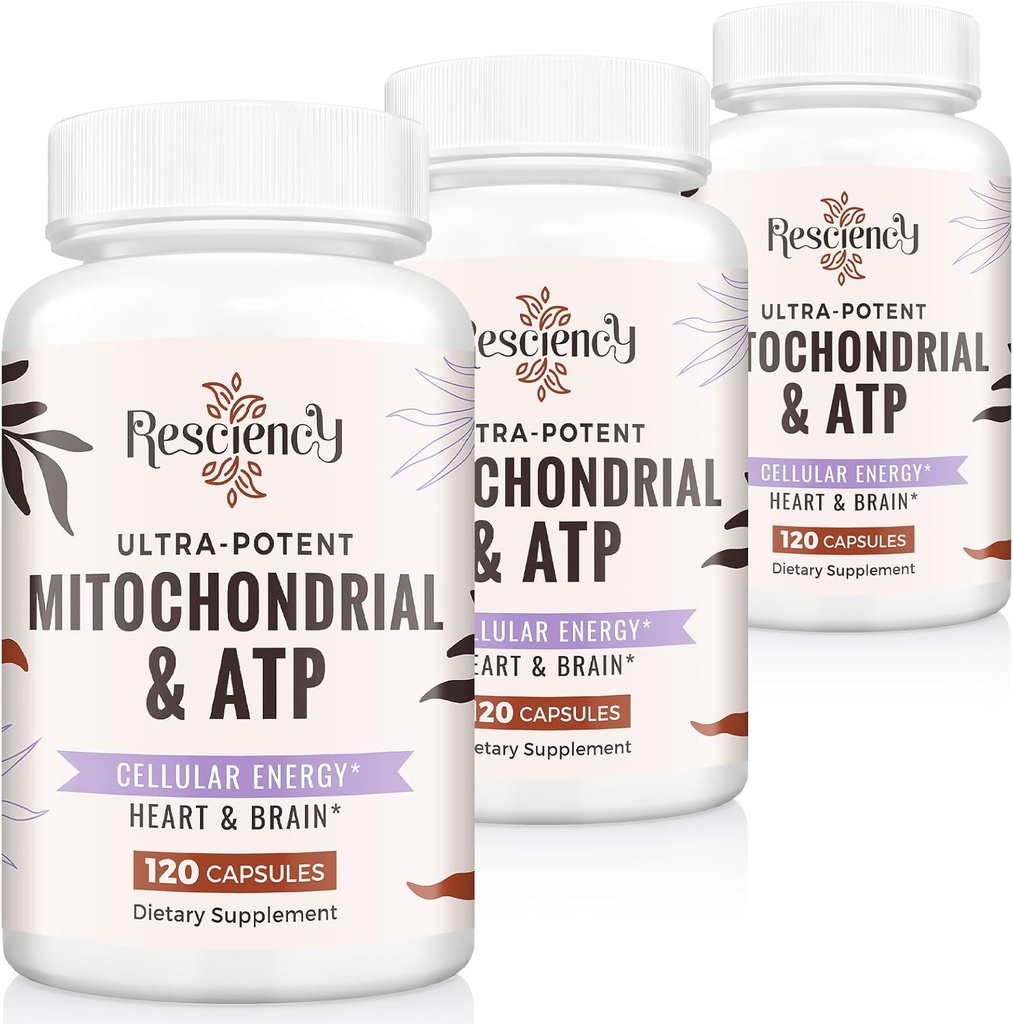 2326 MG Mitochondrial Supplements with ATP, Vitamins, CoQ10 & PQ, More effective Than Kretine HMB & Nitric Hoffman, Energy, Endurance, Strength, Recovery & Muscle, Organic, 360 Capsules